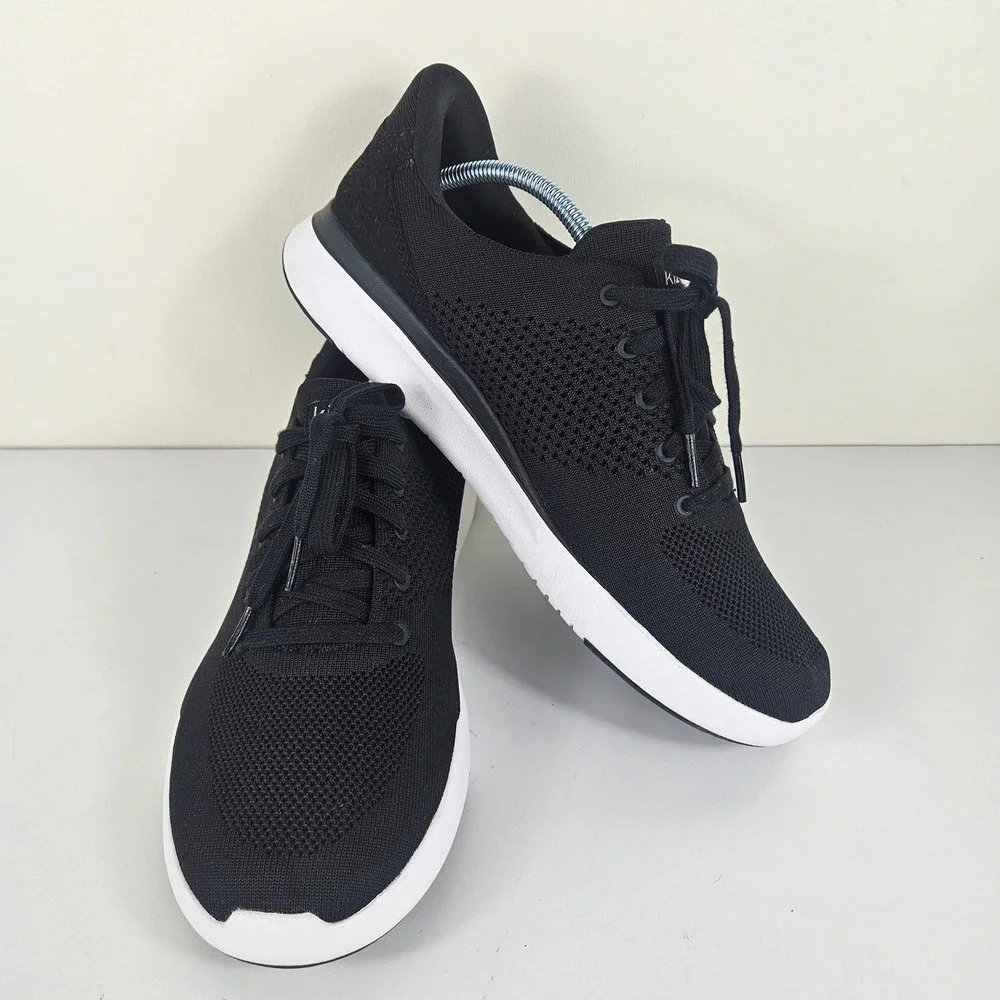 Kizik Lima Hands-Free Mens 11 W 12.5 Sneakers Black White Mesh Athletic Shoes